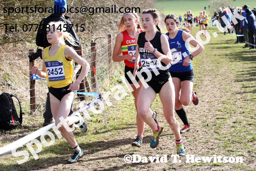 Womens under-20s 2019 British Athletics Inter Counties Cross Country, Prestwood Hall, Loughborough. Photo:  David T. Hewitson/Sports for All Pics